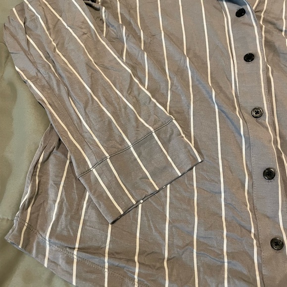 Soma NWT pajama set Ladies size Medium “Calm Stripe Castle Grey” - Picture 8 of 12